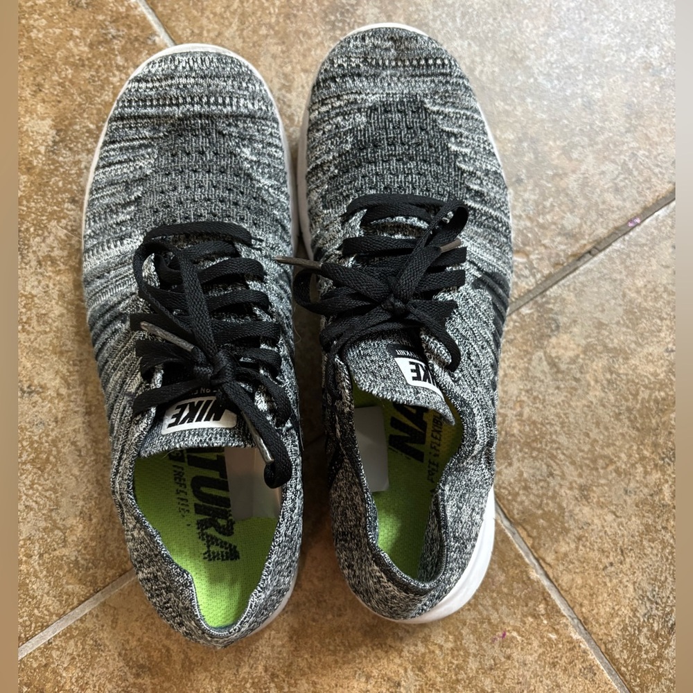 Nike Black and Gray Flyknit Sneakers